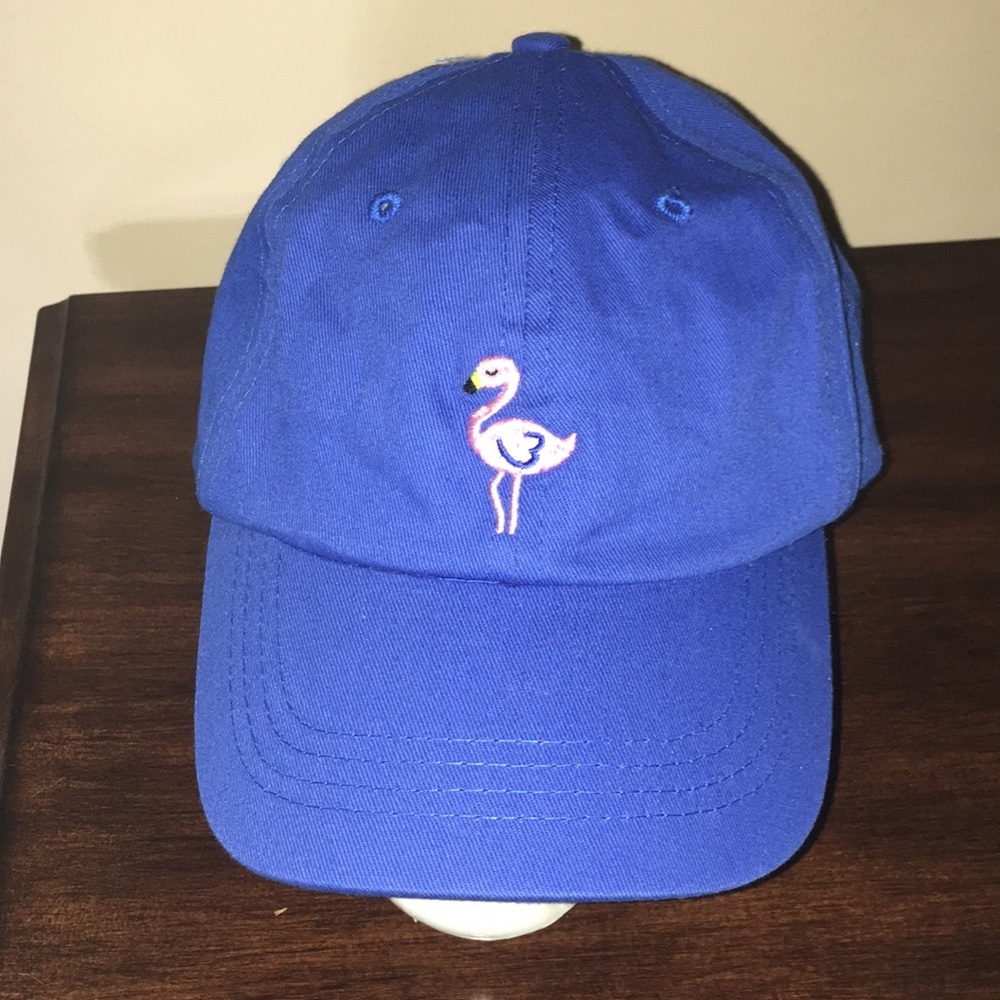 NWT Embroidered Flamingo Hat